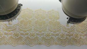 Tela de Encaje Bordado de Algodón 100% Ecológico de Lujo, Mezcla de Colores para Encaje Africano, Ropa Tradicional Femenina, 5 Yardas para Coser - Product Image 2