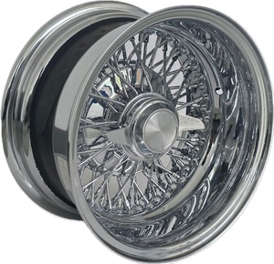 Nueva Llanta <span class=keywords><strong>de</strong></span> Acero Cromado <span class=keywords><strong>de</strong></span> 13 Pulgadas con 72 Radios Tipo Cruzado, Tipo Inverso, para <span class=keywords><strong>Autos</strong></span> <span class=keywords><strong>de</strong></span> Pasajeros 13X7J, Incluye Tapas y Adaptadores - Product Image 1