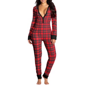 Transpirable nuevo Otoño Invierno Pijamas 2 piezas conjunto de manga larga con cuello en V ropa de dormir Premium Home Wear para mujeres - Product Image 4