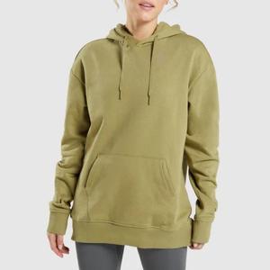 Sudadera con capucha de mujer de algodón con logotipo bordado personalizado de fábrica OEM sudaderas con capucha para Otoño Invierno - Product Image 1