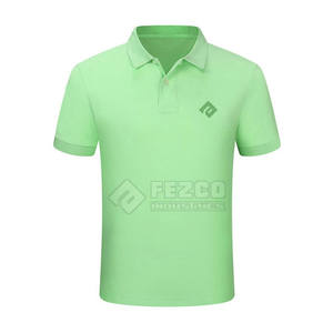 100% algodón para hombre para Polo cómodo secado rápido transpirable patrón sólido tejido de punto de secado rápido - Product Image 1