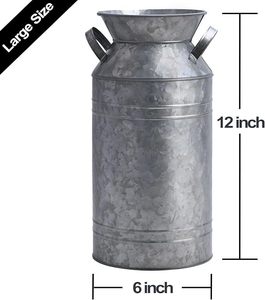 Vase à fleurs en acier inoxydable de qualité véritable Décoration extérieure de la maison Conception gravée Revêtement en poudre Finition tôle - Product Image 2