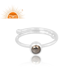 Anillo de piedras preciosas de pirita Natural de Plata de Ley 925, joyería personalizada para mujer, regalo para ella - Product Image 2
