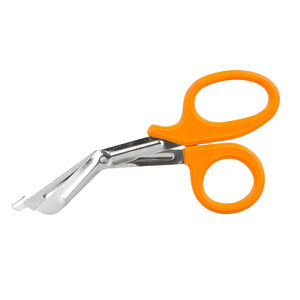 Tijera de vendaje de alta calidad, 7 pulgadas, 18 cm, mango de plástico naranja, vendaje, tijera de enfermería, tijeras de utilidad EMT - Product Image 6