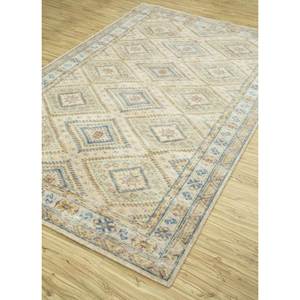 Tapis en laine noués à la main Erbe, beige et marron, motif géométrique, tapis de salon, design puzzle rectangulaire pour entrée et couloir PKWL-7002 - Product Image 2
