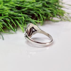Bague marquise en argent 925 avec nacre Bijoux élégants en argent avec nacre Bagues en perles uniques pour femmes - Product Image 2