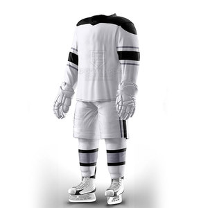 Uniforme de hockey sur glace pour hommes adultes 100% polyester séchage rapide et respirant couleurs personnalisées fabriqué au Pakistan coupe surdimensionnée - Product Image 4