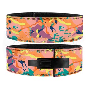 Cinturón de gimnasio de elevación de cuero de sublimación caliente personalizado para Fitness soporte trasero palanca de sentadillas entrenamiento de levantamiento de pesas cobre duradero - Product Image 6