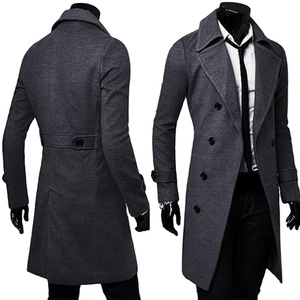 Chaquetas largas con patrón personalizado transpirable 2024 Otoño e Invierno Casual cálido polar manga larga Unisex abrigo largo - Product Image 3