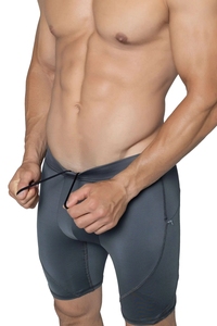 Nuevos pantalones cortos deportivos cosidos para hombre con logotipo personalizado/color antiarrugas color sólido transpirable de alta calidad pantalones cortos de tasa al por mayor para hombres - Product Image 5