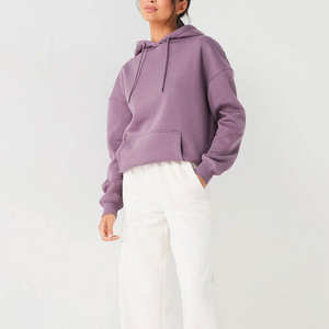 Vente chaude Femmes Surdimensionné Hoodies Streetwear Hip Hop Style Polaire Tissu Coupe-Vent Vêtements D'hiver Pull Style - Product Image 3