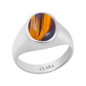 Certified Natural Tiger Eye Gemstone Statement <b>Ring</b> Handmade Fine Jewelry with Bezel Setting for Everyday Wear - Product Image 1