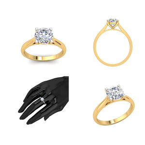 2.3Cts แหวนทอง14K สุดหรูของผู้หญิงสุดหรูเทียบกับความชัดเจนในแล็ปเครื่องประดับเพชรที่ผ่านการรับรอง - Product Image 4