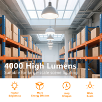 Ampoule LED HID super brillante 4000LM 110V Culot E26 26W Utilisée en conjonction avec les lampadaires Lampes à mât élevé Éclairage de place FCC ETL