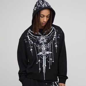 Sudaderas con capucha de hombre con logotipo impreso personalizado al por mayor a la moda, sudaderas con capucha de invierno transpirables ecológicas, ropa de calle, Sudadera con capucha estampada informal para hombre - Product Image 1