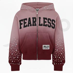 Personnalisé Sunfaded Zipper French Terry Streetwear Fonctionnel Acide Lavage Hommes Zip up Rivet Lourd Strass À Capuche Y2K Vintage - Product Image 4