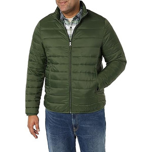 Veste d'hiver matelassée pour homme, style personnalisé, broderie, rembourrage matelassé, chaude, épaisse, logo sur le devant - Product Image 4