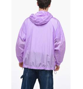 Chaqueta Anorak ligera de verano informal para hombre de último diseño con cremallera personalizada con capucha a prueba de viento de talla grande transpirable color bloque fino - Product Image 6