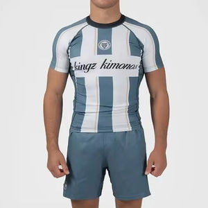 Ventes en gros de t-shirts de compression personnalisés en spandex à sublimation, créez vos propres t-shirts de compression MMA Bjj Rash Guard 2026 - Product Image 1