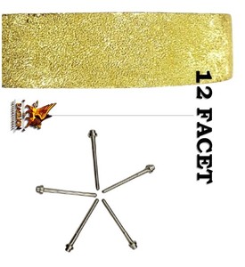 12 Facet Dull Pin for Gold and <b>Silver</b> Jewelry Hammering Tool with Dull Surface for Tools & Equipment - Product Image 2