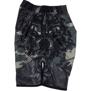 Pantalones Cortos de MMA Hechos a Medida, Transpirables, de Punto, Cintura Media, Estilo Casual de Combate, con Estampado Sublimado y Logotipo Bordado, Venta al Por Mayor - Product Image 3