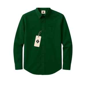 Camisas de Popelina para Hombre de Último Diseño, Manga Larga, Logotipo Personalizado, Tallas Grandes, Corte Ajustado, 100% Algodón, Múltiples Bolsillos, Casuales, Transpirables para Otoño - Product Image 1