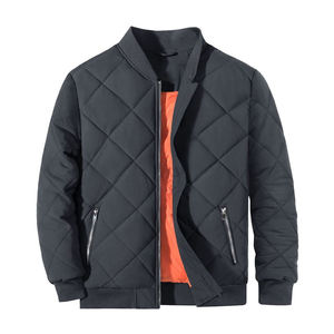 Chaqueta Bomber ajustada con estampado de calidad para hombre, chaqueta acolchada, chaqueta de invierno, ropa informal, cómoda y transpirable - Product Image 2