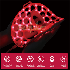 Masque de luminothérapie rouge de haute qualité pour le visage, masque de luminothérapie rouge avec pièce pour le cou, masque oculaire à lumière rouge, direct usine - Product Image 2