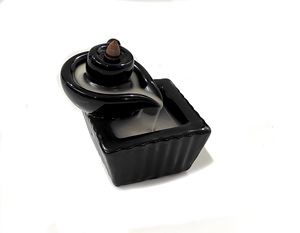 เซรามิกทรงกลมดอกไม้ไหลย้อนน้ําน้ําตกธูปBurnerน้ําพุย้อนกลับธูปกรวยBurnerผู้ถือการทําสมาธิควัน - Product Image 3