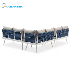 Meubles <span class=keywords><strong>en</strong></span> <span class=keywords><strong>aluminium</strong></span> tissés <span class=keywords><strong>en</strong></span> corde Patio Lounge Corde d'angle <span class=keywords><strong>en</strong></span> forme <span class=keywords><strong>de</strong></span> L Ensemble <span class=keywords><strong>de</strong></span> canapé pour vendeur d'usine <span class=keywords><strong>en</strong></span> gros Ensemble <span class=keywords><strong>de</strong></span> canapé d'angle nordique - Product Image 5