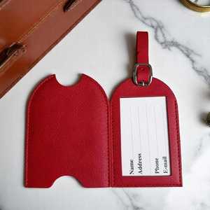 Etiqueta de equipaje personalizada, etiqueta de bolsa de equipaje de cuero con nombre personalizado, regalo de pareja de viaje, regalo personalizado, 2017 - Product Image 4