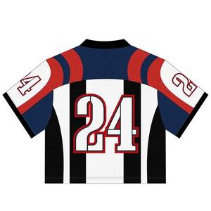 Uniformes de Fútbol Personalizados, Elegantes, Sublimados, Transpirables, 100% Poliéster, Fabricante de Camisetas de Fútbol Americanas de Malla - Product Image 2