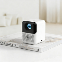 Projecteur portable CD202, moteur lumineux étanche à la poussière avec mise au point manuelle, 260 ANSI, 720P, Android 9.0, stéréo HIFI, utilisation pour les jeux