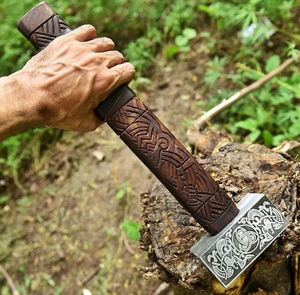 ค้อนดามัสกัสทำมือ สลักลายด้วยมือ ระดับอุตสาหกรรม รับผลิตตามแบบ (OEM) อเนกประสงค์ ปรับแต่งสีและโลโก้ได้ - Product Image 4