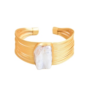 Ready to Ship Adjustable Brass <b>Bracelet</b> Rhodium Plated Minimalist Handmade Women Fashion Jewelry Ready to Ship Wholesale - Product Image 5