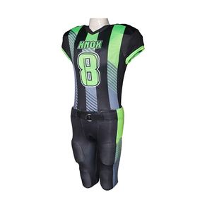 Nuevo Diseño Personalizado de Camiseta de Fútbol Americano Sublimada, Pantalones Cortos Estampados Anti-UV, Ropa de Equipo para Adultos, Uniforme de Fútbol Masculino, Servicio OEM - Product Image 4