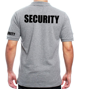 Polo à manches courtes unisexe Design personnalisé en gros avec caractéristiques de sécurité en polyester coton pour l'été pour les gardes - Product Image 2