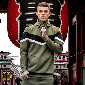 ชุดวอร์มวินเทจโอเวอร์ไซส์สุดหรูสำหรับผู้ชายชุดปักเปล่าผ้าฝ้าย100% โอเวอร์ไซส์ - Product Image 1