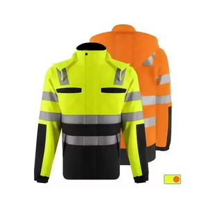 Chaqueta de Seguridad Unisex Reflectante de Alta Visibilidad, Impermeable, de Poliéster, con Certificación CE, para Construcción, Nueva Llegada 2026, Personalizable - Product Image 5