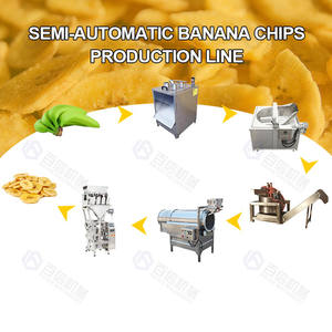 Línea de producción de chips de plátano semiautomática Línea de producción de máquina de procesamiento de chips de plátano pequeño - Product Image 3