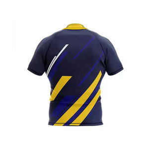 Ensemble de maillot de rugby imprimé en polyester grande taille, personnalisable avec logo d'équipe et numéro de joueur, vêtements de sport respirants et anti-humidité - Product Image 2