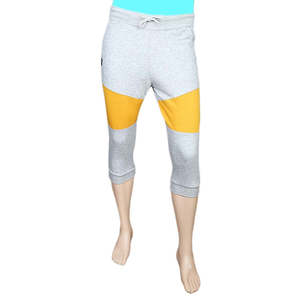 Pantalones de chándal de felpa para hombre, color gris jaspeado/dorado - Product Image 2