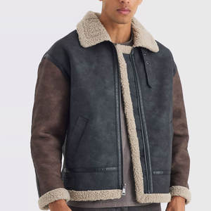 Tenue tendance Veste en cuir de vachette facile à porter Collection hiver Veste en cuir pour homme à prix de gros de style luxueux - Product Image 3