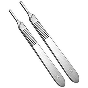 Manche de scalpel chirurgical en acier inoxydable, instrument médical réutilisable, outil de coupe pour chirurgie orthopédique, vétérinaire et générale - Product Image 1