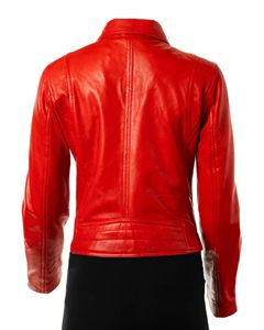 Chaquetas de cuero personalizadas de invierno para mujer, chaquetas de cuero de motocicleta con cuello levantado de Color sólido para hombre, servicio OEM ODM 2024 disponible - Product Image 3