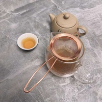 Tamis à thé matcha en maille écologique, filtre à thé, couleur personnalisée, acier inoxydable 304, accessoires modernes portables pour le thé et le café