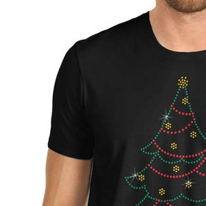 Camiseta Moderna para Hombre con Pedrería, Diseño de Lujo, Ropa Urbana Informal, Material Suave y Transpirable - Product Image 6