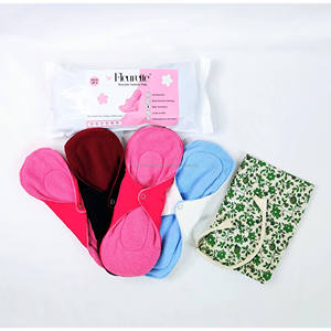 Serviettes hygiéniques réutilisables en coton pour femmes, écologiques, de qualité supérieure, avec protection anti-fuite, confortables, pour les règles mensuelles. - Product Image 3