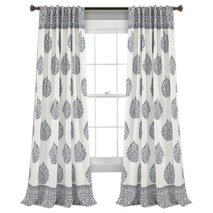 Cortina Decorativa Moderna de Tul de Algodón/Seda con Diseño Floral para Bodas, con Características de Opacidad Total e Impermeabilidad - Product Image 1