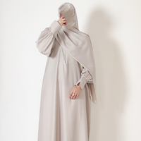 Nouvelle collection du fabricant : Robe Abaya longue et modeste en mousseline de soie, coupe droite, style décontracté, pour femmes musulmanes, grandes tailles, 100% naturelle